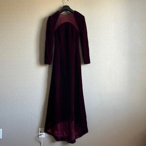 Oscar de la Renta velvet evening gown